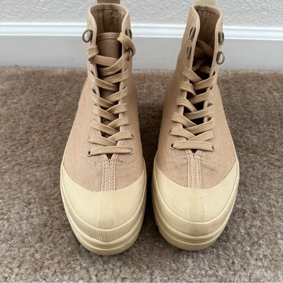 Everlane The Canvas Utility Boot Sustainable 6.5 Khaki Combat military boots - Picture 3 of 10